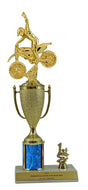 Elite Motocross 1st, 2nd and 3rd Place Award Cup & Column Trophy