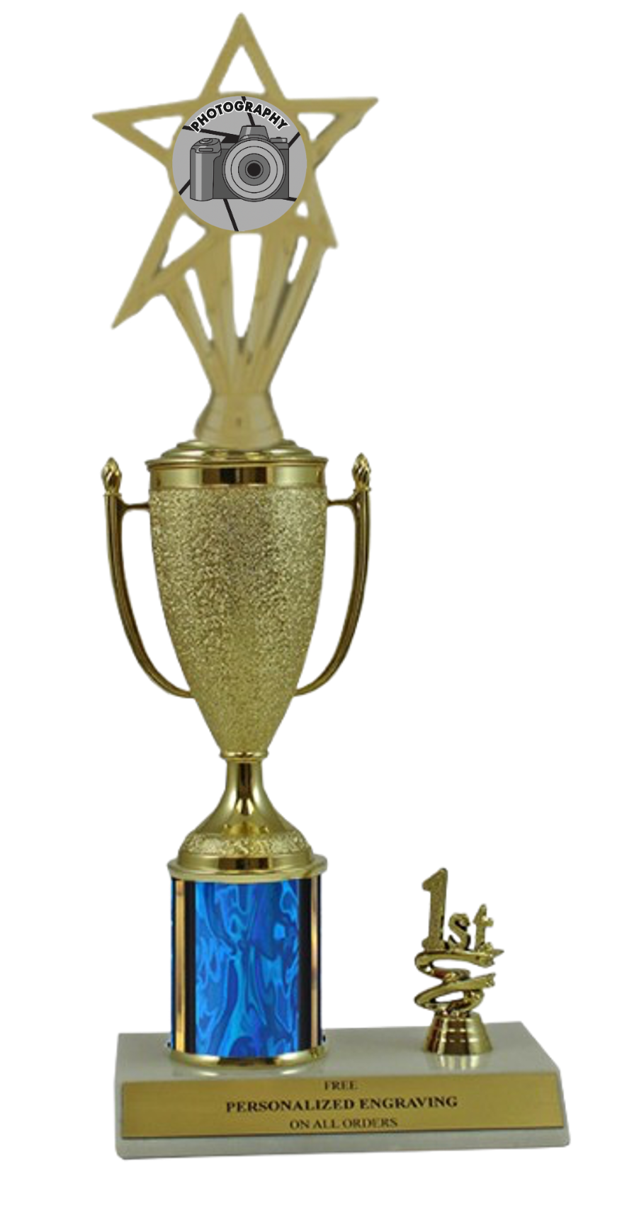 Elite Photography 1st, 2nd and 3rd Place Award Cup & Column Trophy