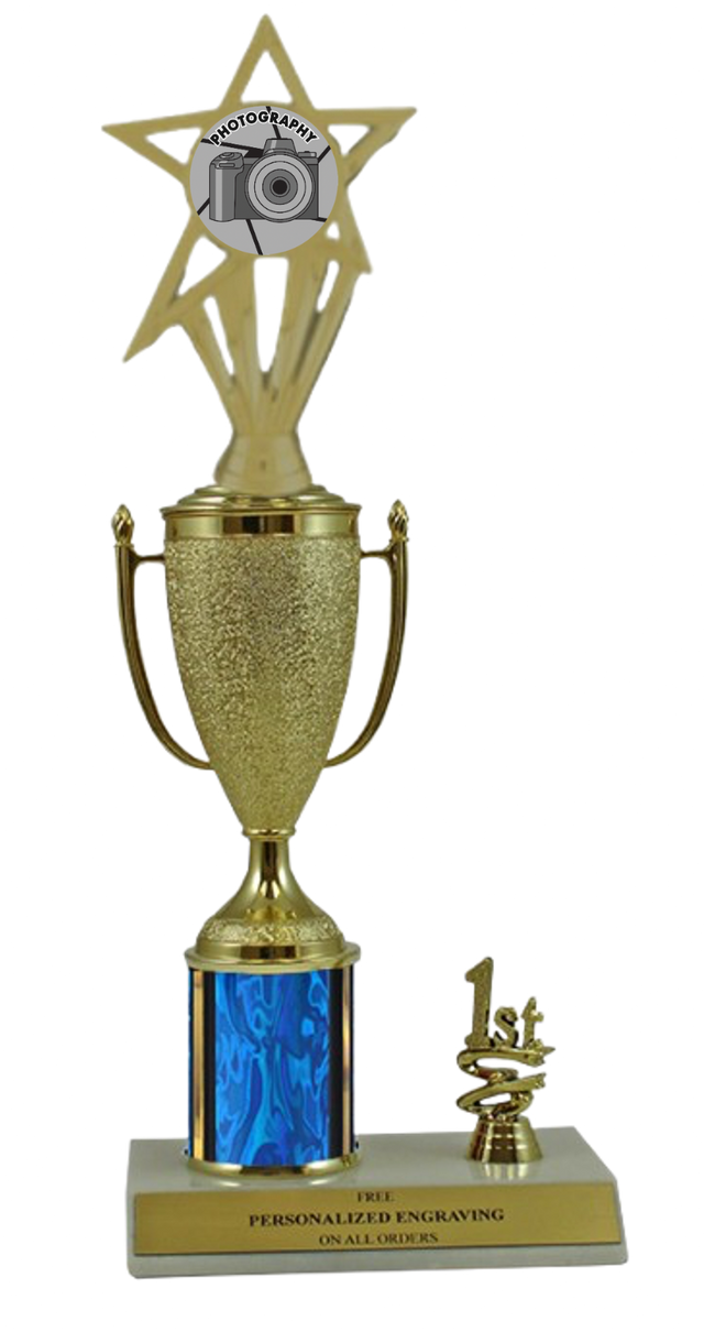 Elite Photography 1st, 2nd and 3rd Place Award Cup & Column Trophy