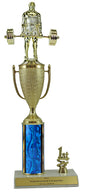 Elite Weightlifting 1st, 2nd and 3rd Place Award Cup & Column Trophy