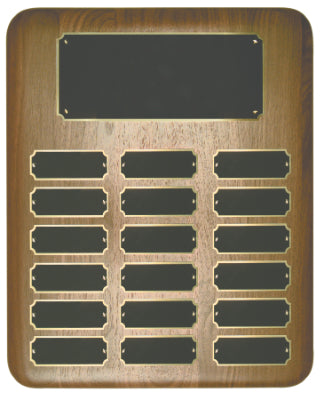 Elliptical Walnut Name Plaque (18 Nameplates)