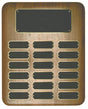 Elliptical Walnut Name Plaque (18 Nameplates)
