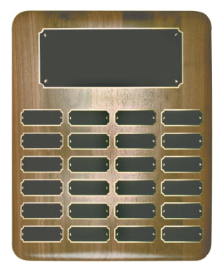 Elliptical Walnut Name Plaque (24 Nameplates)
