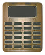 Elliptical Walnut Name Plaque (24 Nameplates)