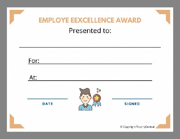 Employee Award Certificate - Free Template