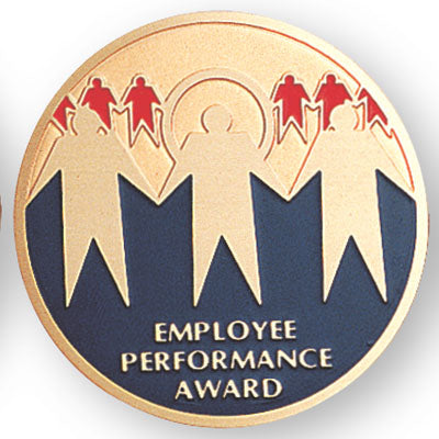 Employee Performance Award Medal Insert (Etched)