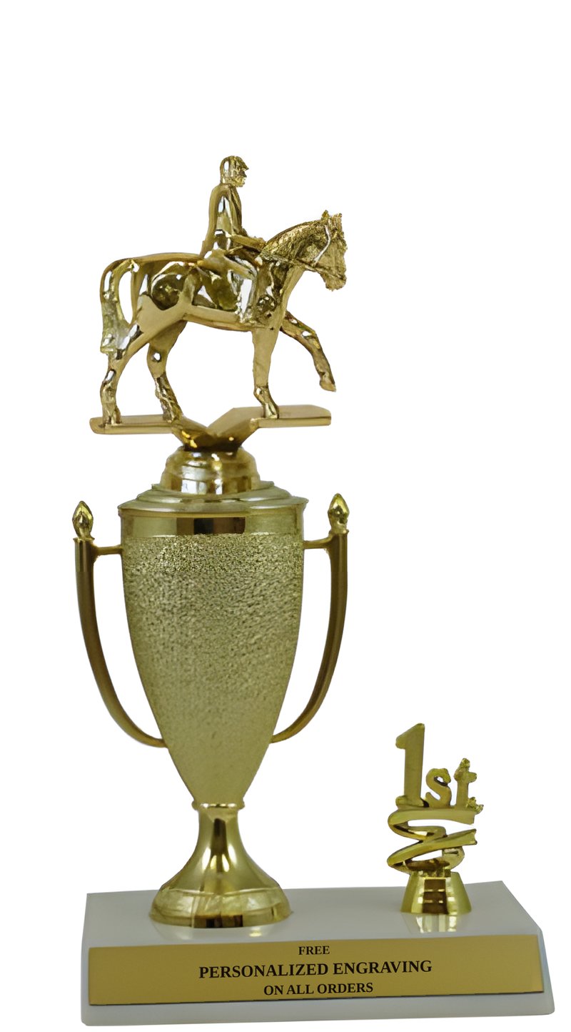 Equestrian 1st, 2nd and 3rd Place Award Cup Trophy