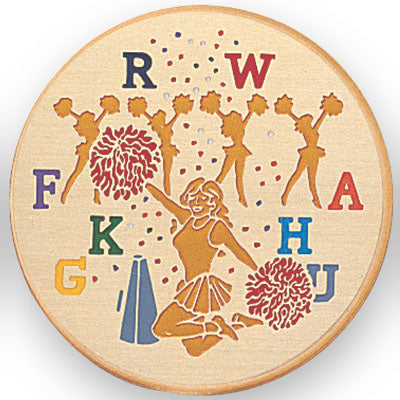 Cheerleader Medal Insert (Etched)