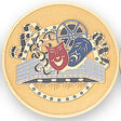 Etched Drama Medal Insert