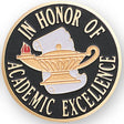 In Honor Of Academic Excellence Medal Insert (Etched)