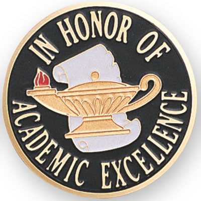 In Honor Of Academic Excellence Medal Insert (Etched)