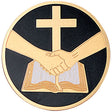 Partners In Faith Cross Medal Insert (Etched)