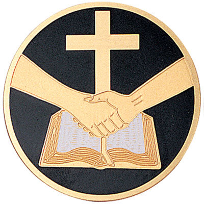 Partners In Faith Cross Medal Insert (Etched)