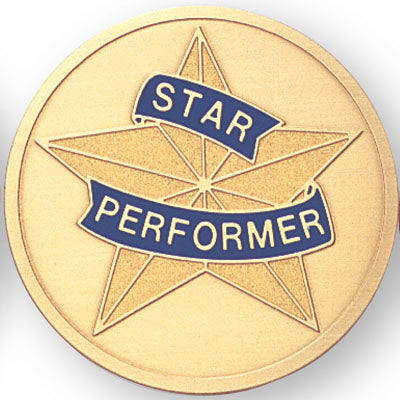 Star Performer Medal Insert (Etched, 518367)