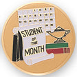 Etched Student Of The Month Medal Insert