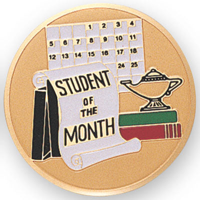 Etched Student Of The Month Medal Insert