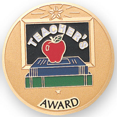 Teacher's Award Medal Insert (Etched)