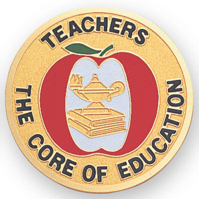 Teachers The Core Of Education Medal Insert (Etched)