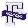 F-Shaped Mascot Badge with Choice of Back