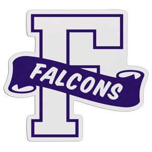 F-Shaped Mascot Badge with Choice of Back