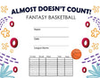 Basketball: Almost Doesn't Count Certificate - Free Template