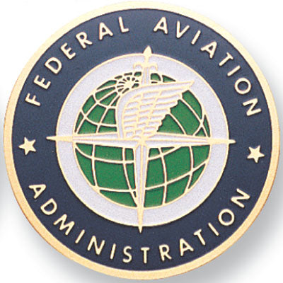 Fed. Aviation Administration Medal Insert (Etched)