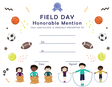 Field Day Award Certificate - Honorable Mention - Free Template