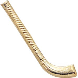 Gold Field Hockey Jacket Lapel Pin