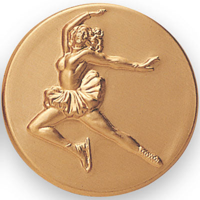 Figure Skating Female Litho Medal Insert