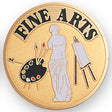 Fine Arts Painting Sculpture Medal Insert (Etched)