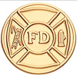 Fire Department (501171) Litho Medal Insert