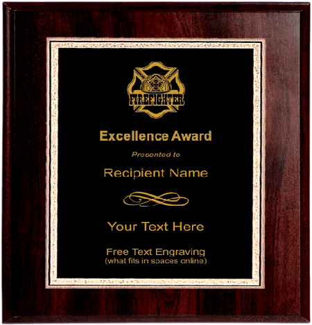 Fire Department Plaque