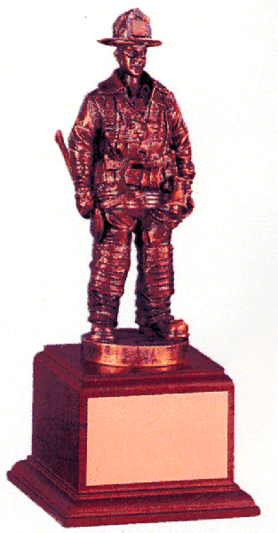 Firefighter Resin Trophy - 10"