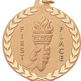 IR-Series First Place Olympic-Style Torch Medal (1 1/2")
