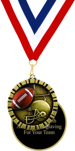Football 3D Relief Medal