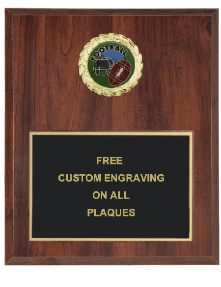 Football Insert Plaque