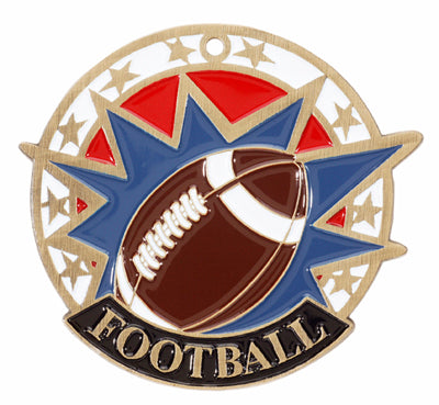 Football 2" Color Medal
