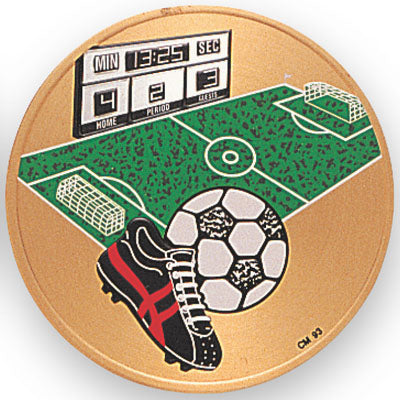 Color Soccer Litho Medal Insert