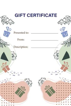 Spring Gift Certificate - Free Template