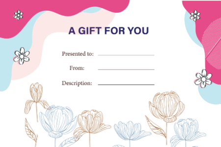 Design 6 Gift Certificate - Free Template