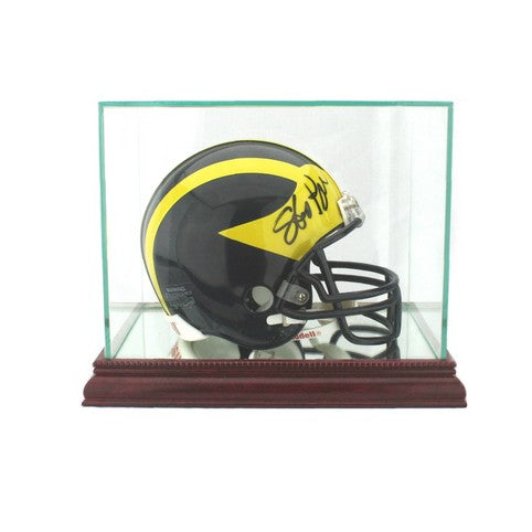 Glass Mini Helmet Display Case