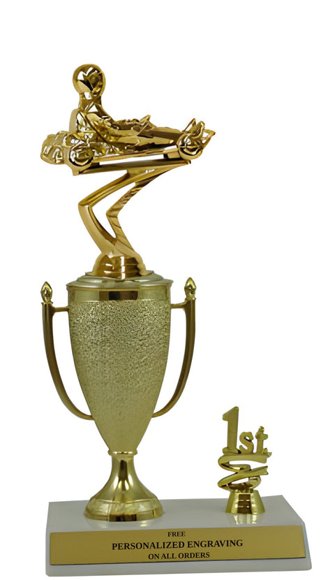Go Kart 1st, 2nd and 3rd Place Award Cup Trophy