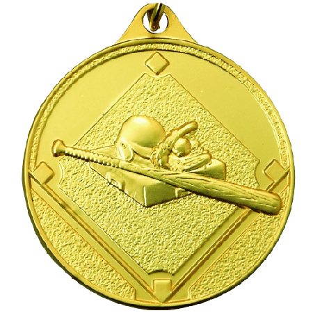 IR Series Baseball Design - 1 1/2 Inch Medals in Multiple Finishes