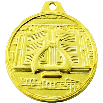 1 1/2" Music Design Medal