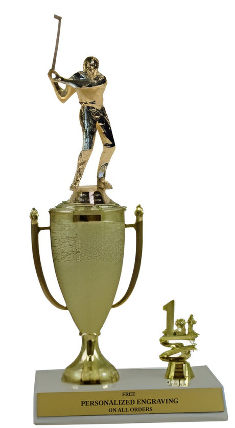 Golf 1st, 2nd and 3rd Place Award Cup Trophy