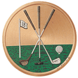 Golf "18th Hole" Litho Medal Insert