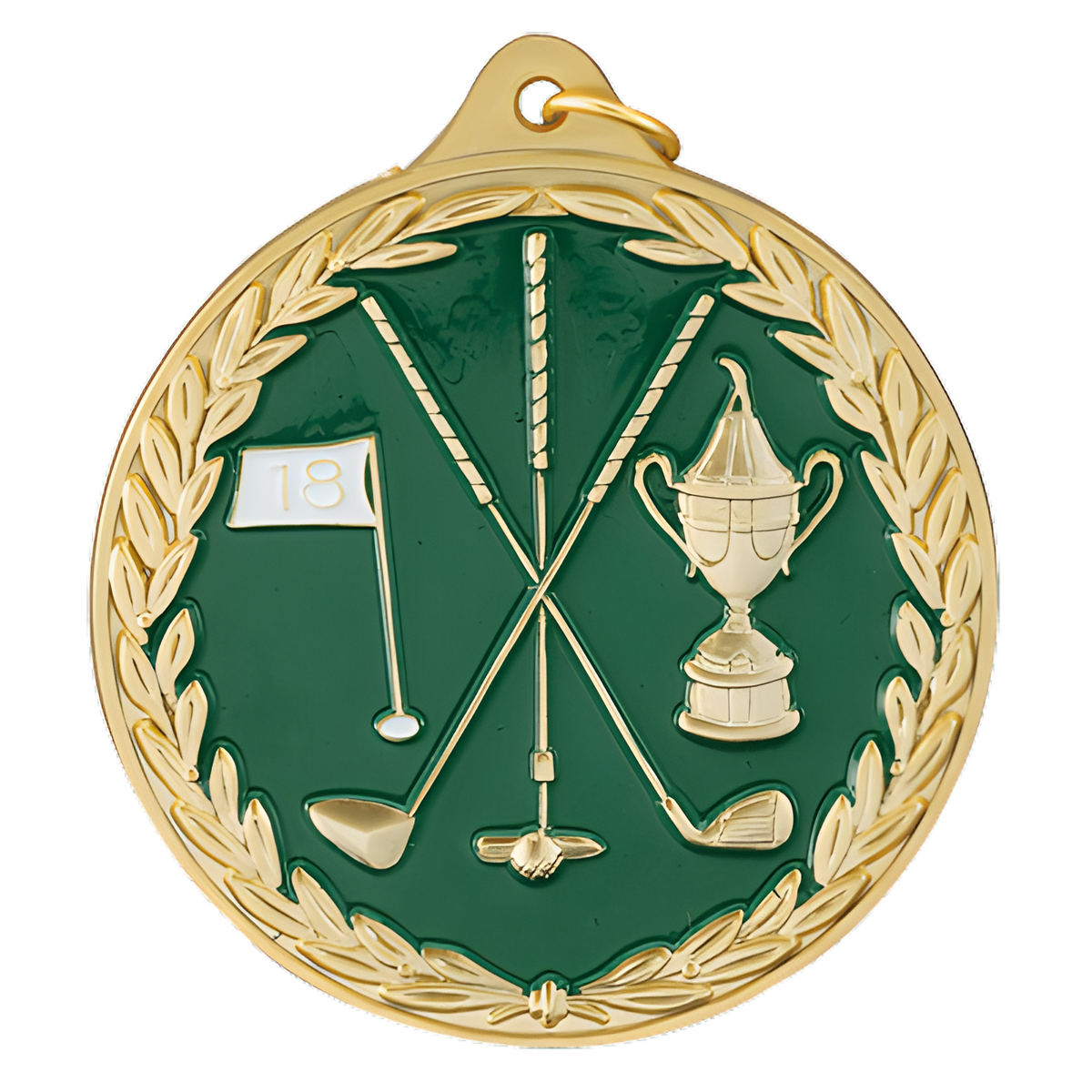 2 1/2" Color Golf Medal