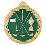 2 1/2" Color Golf Medal