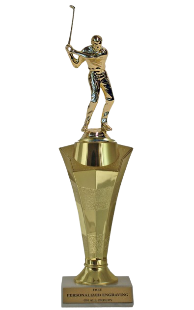 Golf Star Column Trophy