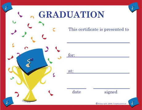 Graduation Certificate - Free Template